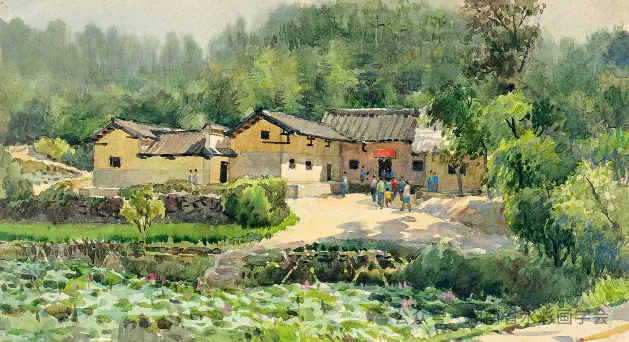 “乡关何处水云间——黄铁山水彩艺术展”在中国美术馆开幕及作品欣赏